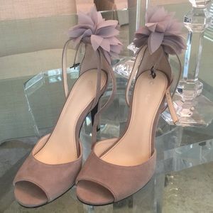 NEW Calvin Klein Ankle Strap Grey heels